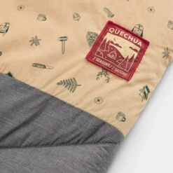 Quechua Camping Sleeping Bag Arpenaz 10° Cotton Double -Quechua k5ac476416b0447a364e8158207d0e26a