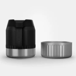 Quechua Stainless Steel Isothermal Food Box For Hiking MH500 0.8 L With Bowl Black -Quechua k65696e8c1e3be71e5d620f434004ef50