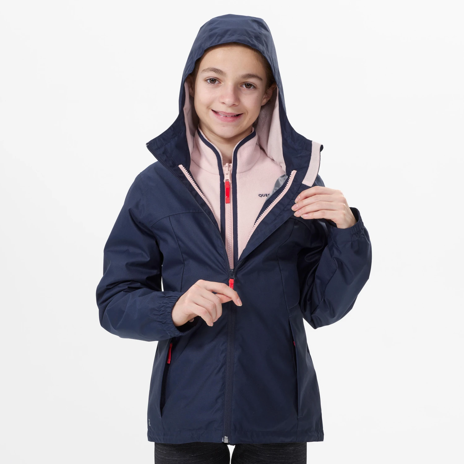 Quechua 3-in-1 WARM AND WATERPROOF HIKING JACKET - SH100 -0.5°C - CHILDREN 7 6 Quechua 3-in-1 WARM AND WATERPROOF HIKING JACKET - SH100 -0.5°C - CHILDREN 7 - Image 6