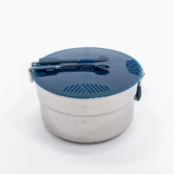 Quechua Hiker's Camping Stainless Steel Cooking Set MH100 4 Person (2.6 L) -Quechua k73fcf6f46345e0083dd43cbea33b70e4