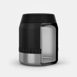 Quechua Stainless Steel Isothermal Food Box For Hiking MH500 0.8 L With Bowl Black -Quechua k9f40abb231a9b0315e9797b5a6166181