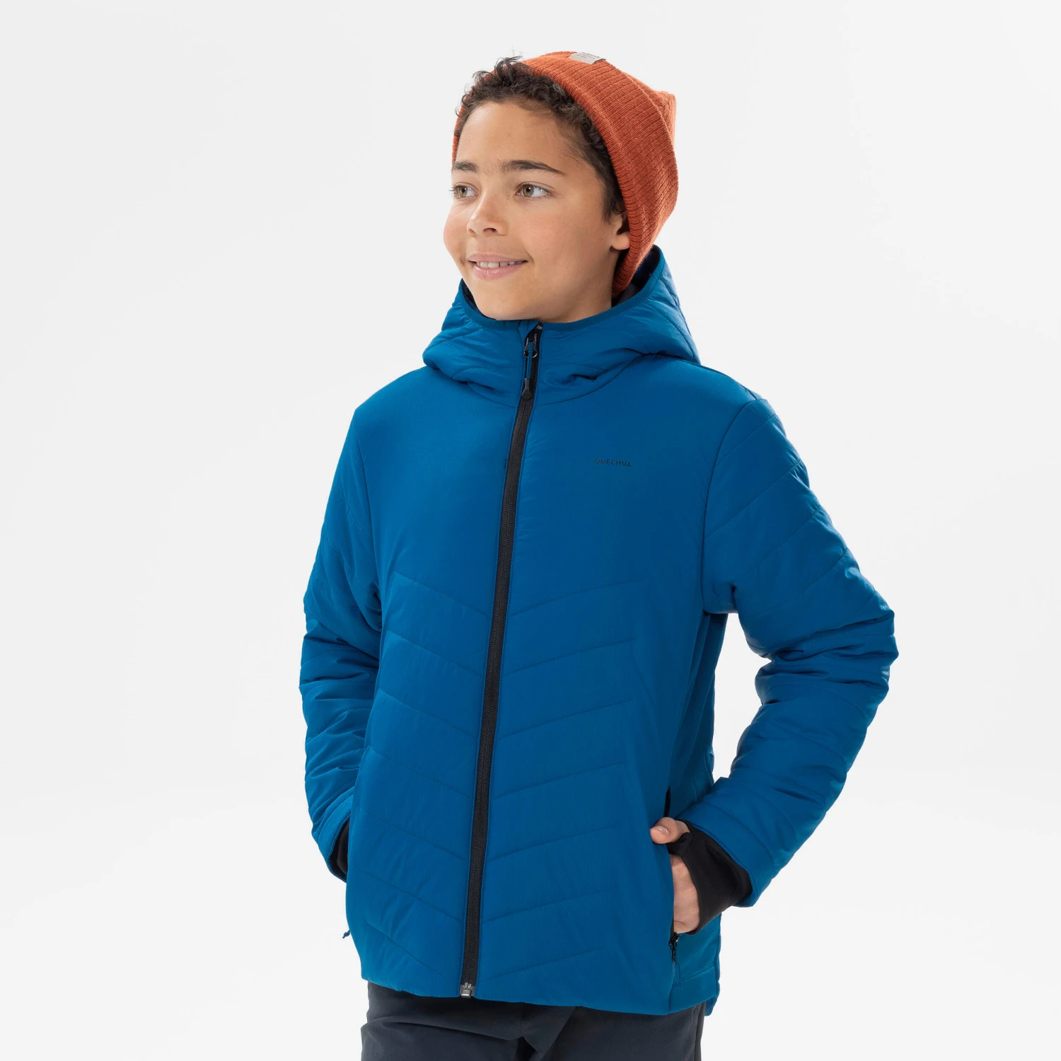 Quechua KIDS’ PADDED HIKING JACKET - AGED 7-15 3 Quechua KIDS’ PADDED HIKING JACKET - AGED 7-15 - Image 3
