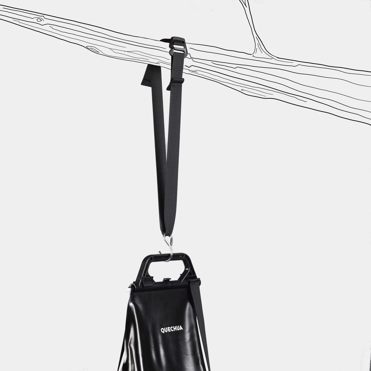 Quechua SOLAR CAMPING SHOWER - 10 LITRES 2 Quechua SOLAR CAMPING SHOWER - 10 LITRES - Image 2