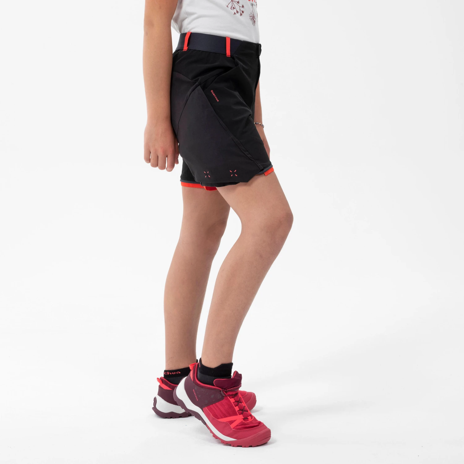 Quechua Kids’ Modulable Hiking Trousers MH500 Raspberry 7 16 Quechua Kids’ Modulable Hiking Trousers MH500 Raspberry 7 - Image 16