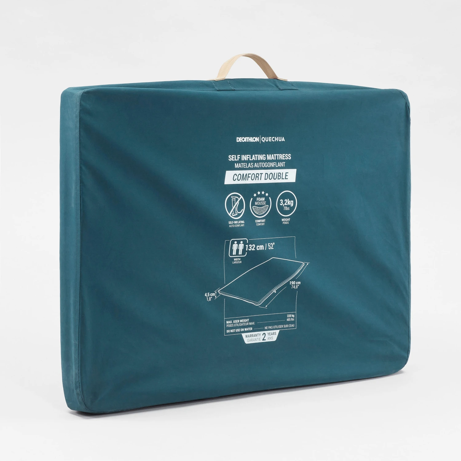 Quechua SELF-INFLATING CAMPING MATTRESS - COMFORT 132 CM - 2 P 3 Quechua SELF-INFLATING CAMPING MATTRESS - COMFORT 132 CM - 2 P - Image 3