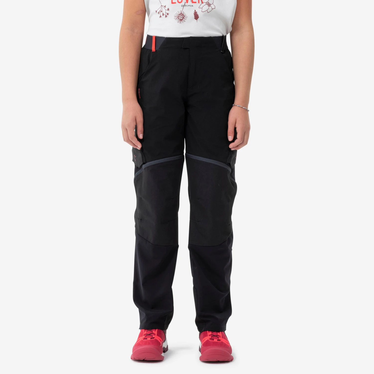 Quechua Kids’ Modulable Hiking Trousers MH500 Raspberry 7 13 Quechua Kids’ Modulable Hiking Trousers MH500 Raspberry 7 - Image 13