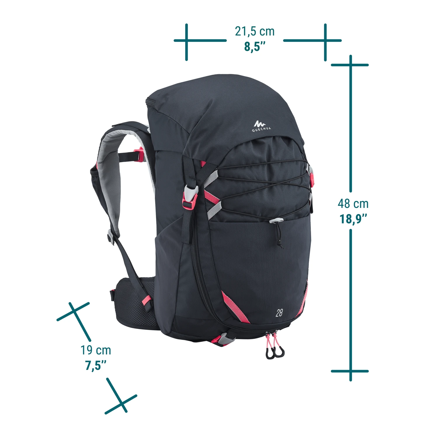 Quechua Children's Hiking 28 L Backpack MH500 15 Quechua Children's Hiking 28 L Backpack MH500 - Image 15